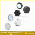 Provided Customized Stainless Steel Fashion Hexagon Magnetic Earring Jewelry